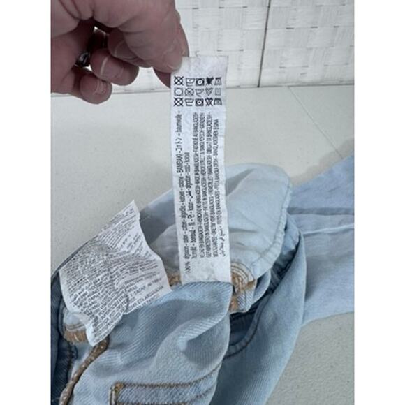 "ZARA"‎ High Rise,Wide Leg,Button Fly Jeans,SZ 6, Short Y2K Retro 90's Hipster - Picture 9 of 12